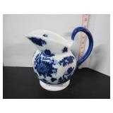 LARGE BLUE & WHITE PITCHER-JUG