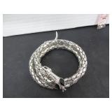 OLD SILVERTONE SNAKE WRAP BRACELET-ARM CUFF