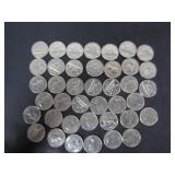 40 1963 CANADA 5 CENT COINS