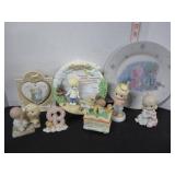 LOT OF  PRECIOUS MOMENTS FIGURINES & ITEMS