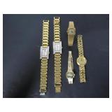 5 OLD QUARTZ LADIES WATCHES
