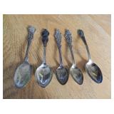 5 STERLING SILVER MISC. SPOONS