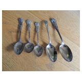 5-STERLING SILVER MISC. SPOONS