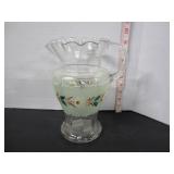 EARLY ANTIQUE VICTORIA HAND BLOWN PITCHER