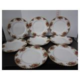 8- ROYAL ALBERT OLD COUNTRY ROSES 10.25' PLATES