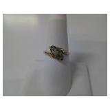 14 KT-18KT YELLOW GOLD, DIAMOND RING