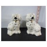 PAIR OF STAFFORDSHIRE DOG FIGURINES