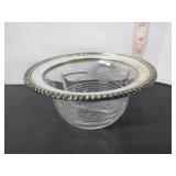 STERLING SILVER BIRKS CORNFLOWER DIVIDED BOWL