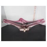 VERY LARGE MIDCENTURY VINTAGE PINK CENTERPIECE