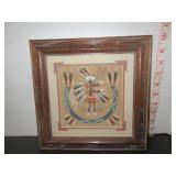 DECORATIVE RITUAL FRAMED SAND PORTRAIT