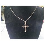 10 KT GOLD CHAIN AND CRUCIFIX WITH DIAMOND