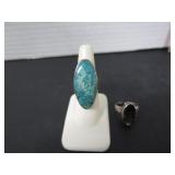 2 STERLING SILVER RINGS