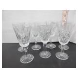 8 VINTAGE WATERFORD CRYSTAL GLASSES