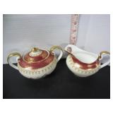 BEAUTIFUL AYNSLEY CREAM & SUGAR SET