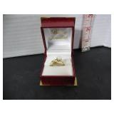 18KT GOLD HGE OPAL? RING SET