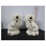 1950'S BESWICK STAFFORDSHIRE SPANIEL DOG FIGURINES