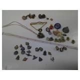COLLECTIBLE PINS AND TAGS, MANY SMITHS FALLS