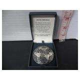 BEAUTIFUL CELTIC PEWTER BROACH IN ORG. CASE