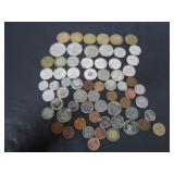 LOT OF CANADIAN & FOREIGN COINS