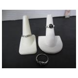 3 STERLING .925 SILVER RINGS