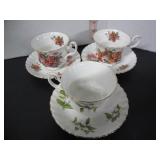 3 ROYAL ALBERT CUPS AND SAUCERS