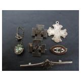 LOT OF STERLING SILVER PINS-BROOCHES-PENDANTS