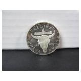 50% SILVER 1982 REGINA PROOF SILVER DOLLAR
