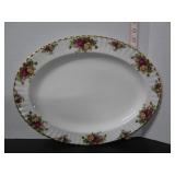 LARGE ROYAL ALBERT OLD COUNTRY ROSES PLATTER