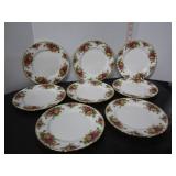 8 ROYAL ALBERT OLD COUNTRY ROSES 8' PLATES