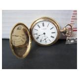WORKING WALTHAM CASHIER HUNTER CASE POCKET WATCH