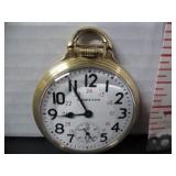 WORKING 10KTGOLD FILLED HAMILTON R.R. POCKET WATCH