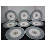 8 WEDGEWOOD FLORENTINE TURQUOISE 8'PLATES