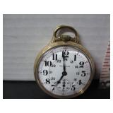 WORKING GOLD FILLED HAMILTON R.R.MODEL POCKETWATCH