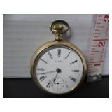WORKING WALTHAM RAILROAD POCKET WATCH