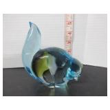 ELEGANT SIGNED CHALET ART GLASS SQUIRREL