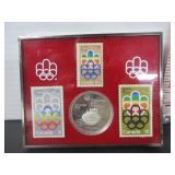 .925 SILVER 1976 RCM $5 PROOF COIN & STAMP SET