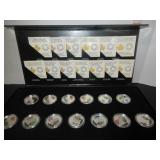 99.99 SILVER RCM 13 COIN 3 DOLLAR PROOF BOX SET
