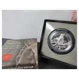 99.99 SILVER RCM 2003 1 DOLLAR COIN IN CASE
