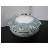 WEDGEWOOD FLORENTINE TURQUOISE PATTERN DISH
