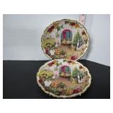 2 ROYAL ALBERT OLD COUNTRY ROSES COLLECTOR PLATES