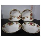 6-ROYAL ALBERT OLD COUNTRY ROSES BOWLS 6.25'DIA.