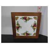 ROYAL ALBERT OLD COUNTRY ROSES  8' SQUARE TRIVET