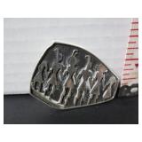STERLING SILVER BROOCH WITH PETROGLYPH DANCERS