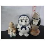 3 WADE PORCELAIN FIGURINES