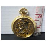 WORKING EAGLE STAR SKELETON POCKET WATCH