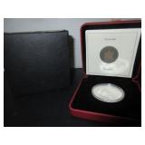 99.99 SILVER RCM 2005 $20 PROOF COIN IN CASE