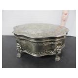VINTAGE SILVER PLATED TRINKET BOX