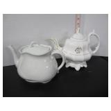 2 ANTIQUE IRONSTONE TEAPOTS