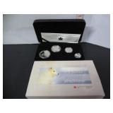 99.99 SILVER RCM ARTIC FOX FINE PROOF COIN SET