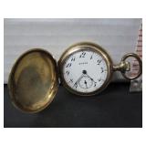 WORKING ELGIN GOLD FILLED LADIES POCKET WATCH